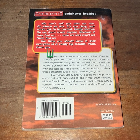 Vintage Animorphs children’s series- book #10 The Android - Picture 3 of 6